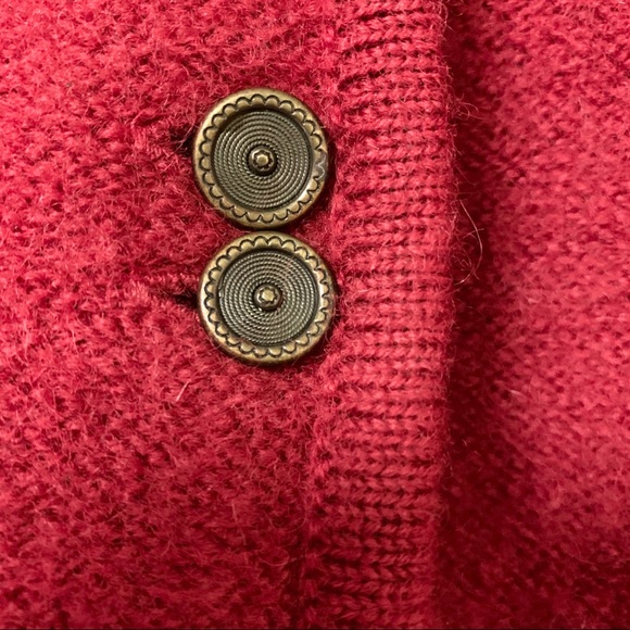 Pendleton Vintage Cardigan Red Button Up - Picture 6 of 7